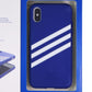 Adidas 3-Stripe Snap Case for Apple iPhone Xs and iPhone X - Blue and White Cell Phone - Cases, Covers & Skins Adidas    - Simple Cell Bulk Wholesale Pricing - USA Seller