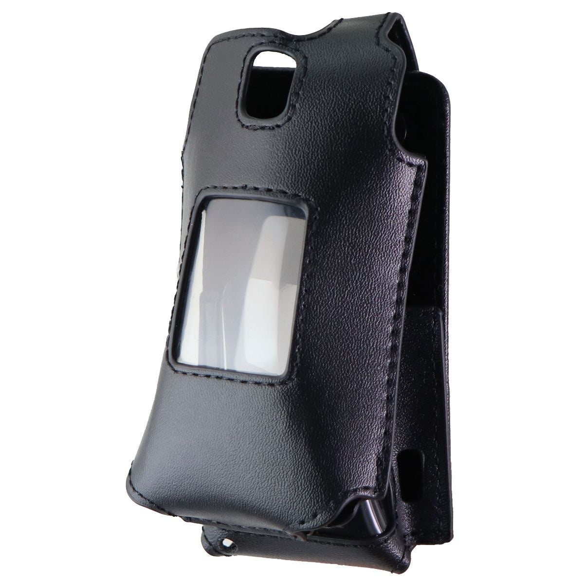 Fitted Case for ANS F30 Flip Phone - Black Leather Cell Phone - Cases, Covers & Skins Unbranded - Simple Cell Bulk Wholesale Pricing - USA Seller