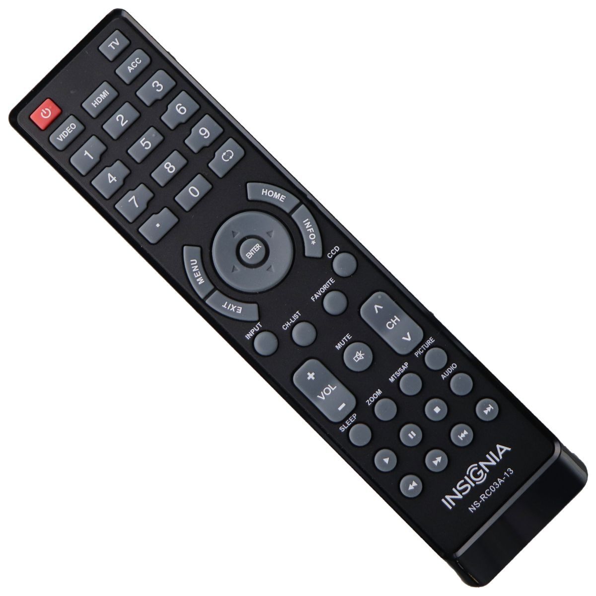 Insignia Remote Control (NS-RC03A-13) for Select Insignia TVs - Black TV, Video & Audio Accessories - Remote Controls Insignia - Simple Cell Bulk Wholesale Pricing - USA Seller