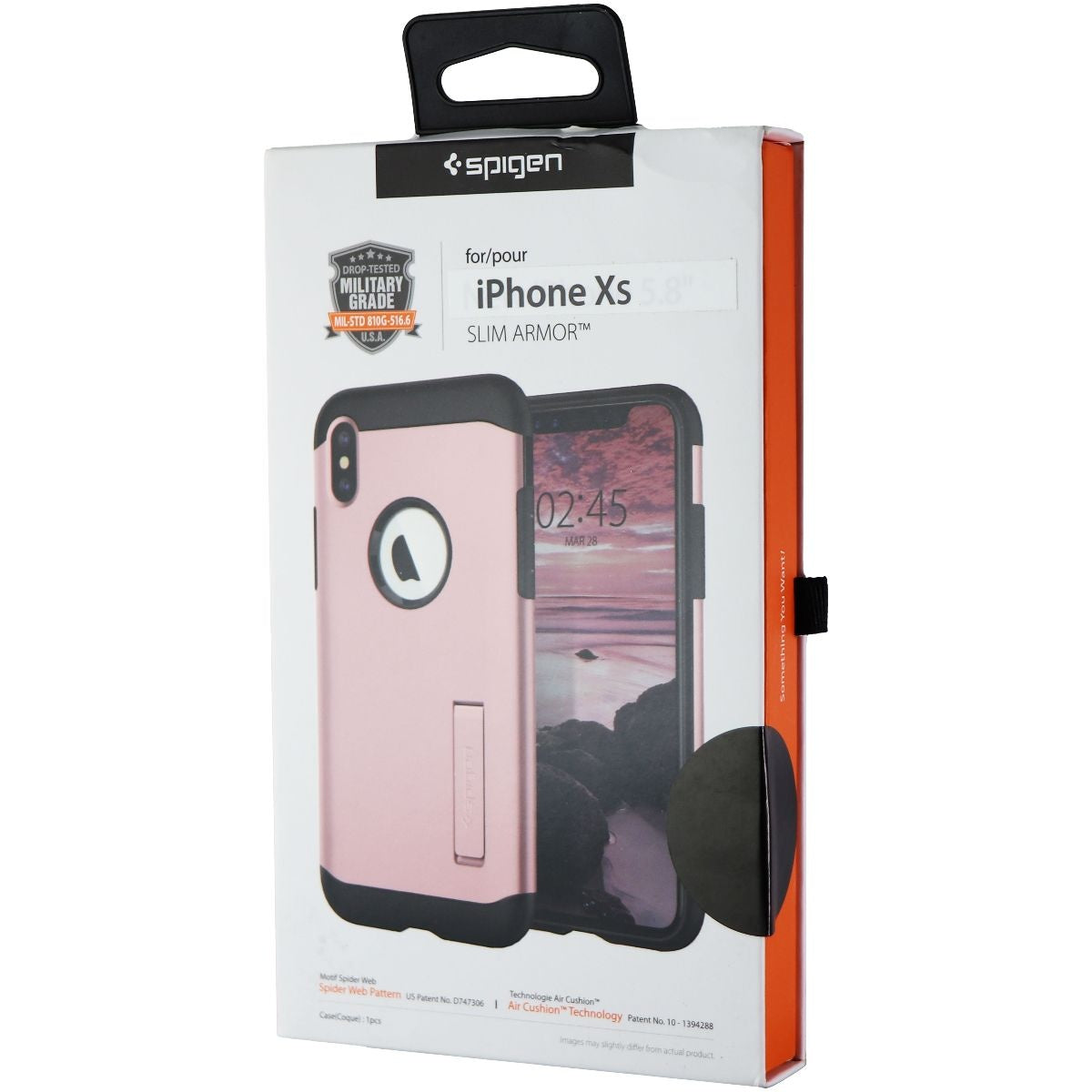Spigen Slim Armor Dual Layer Case for Apple iPhone Xs/X - Rose Gold/Black Cell Phone - Cases, Covers & Skins Spigen - Simple Cell Bulk Wholesale Pricing - USA Seller