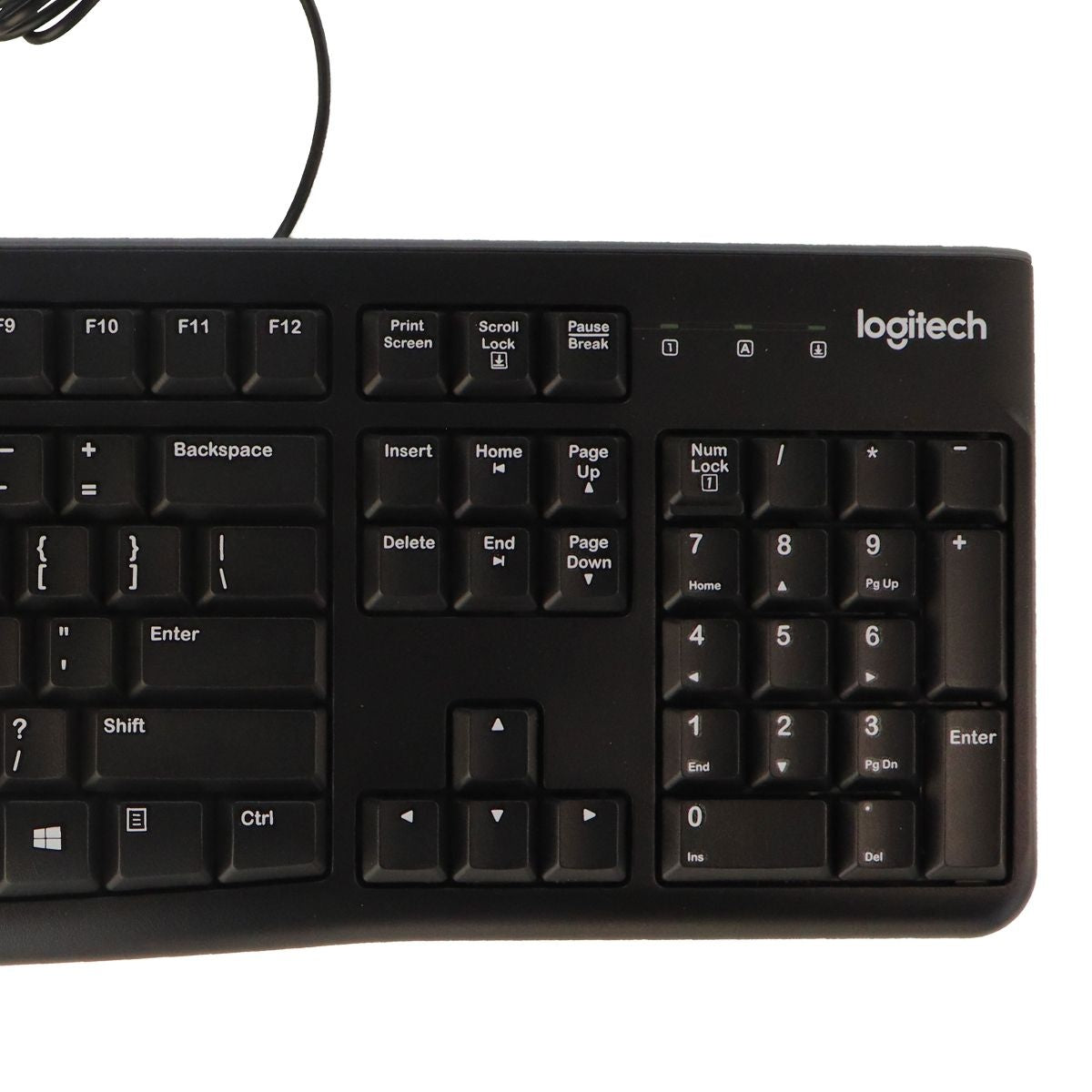 Logitech MK120 Desktop Corded Mouse and Keyboard Combo Set - Black Keyboards/Mice - Keyboard & Mouse Bundles Logitech    - Simple Cell Bulk Wholesale Pricing - USA Seller