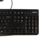 Logitech MK120 Desktop Corded Mouse and Keyboard Combo Set - Black Keyboards/Mice - Keyboard & Mouse Bundles Logitech - Simple Cell Bulk Wholesale Pricing - USA Seller