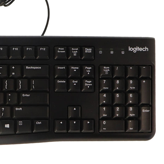 Logitech MK120 Desktop Corded Mouse and Keyboard Combo Set - Black Keyboards/Mice - Keyboard & Mouse Bundles Logitech - Simple Cell Bulk Wholesale Pricing - USA Seller