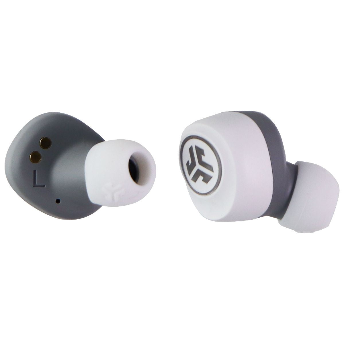 JLab Go Air True Wireless Bluetooth Earbuds + Charging Case - White Portable Audio - Headphones JLAB - Simple Cell Bulk Wholesale Pricing - USA Seller