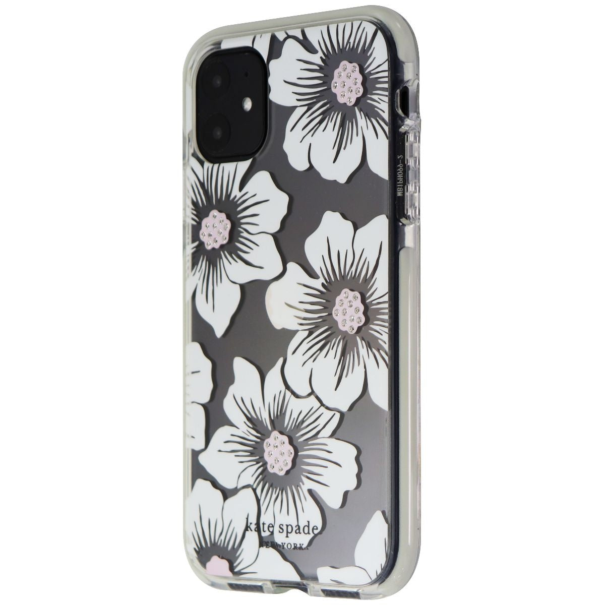 Kate Spade Defensive Hardshell Case for Apple iPhone 11 - White Hollyhock/Clear Cell Phone - Cases, Covers & Skins Kate Spade - Simple Cell Bulk Wholesale Pricing - USA Seller