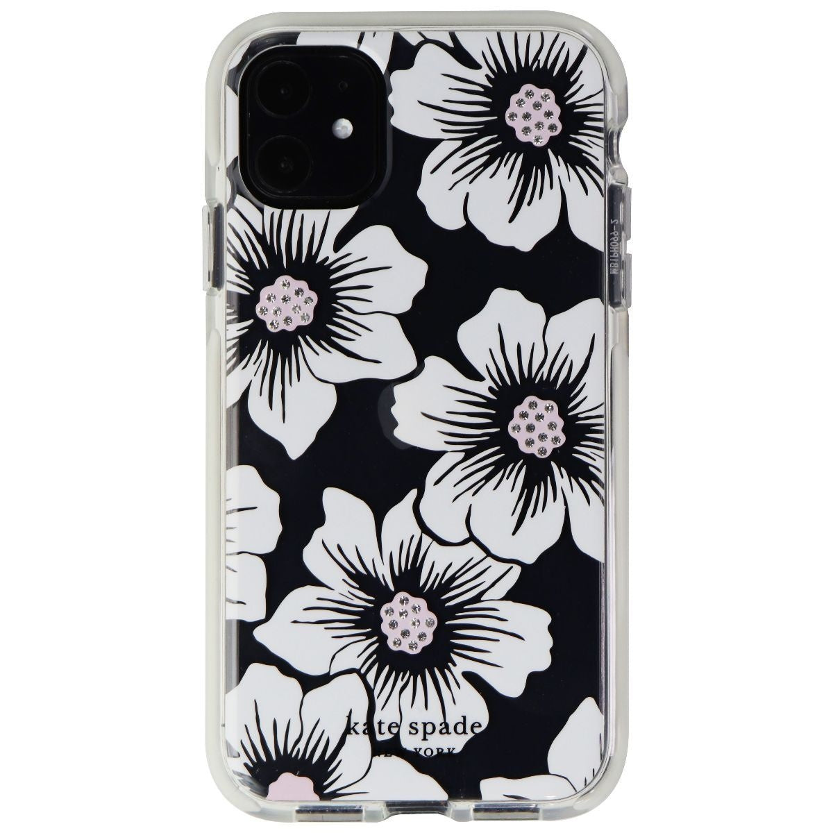 Kate Spade Defensive Hardshell Case for Apple iPhone 11 - White Hollyhock/Clear Cell Phone - Cases, Covers & Skins Kate Spade - Simple Cell Bulk Wholesale Pricing - USA Seller