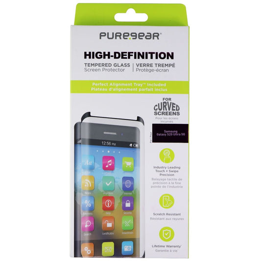 PureGear HD Tempered Glass Screen Protector for Samsung Galaxy S20 Ultra 5G Cell Phone - Screen Protectors PureGear    - Simple Cell Bulk Wholesale Pricing - USA Seller