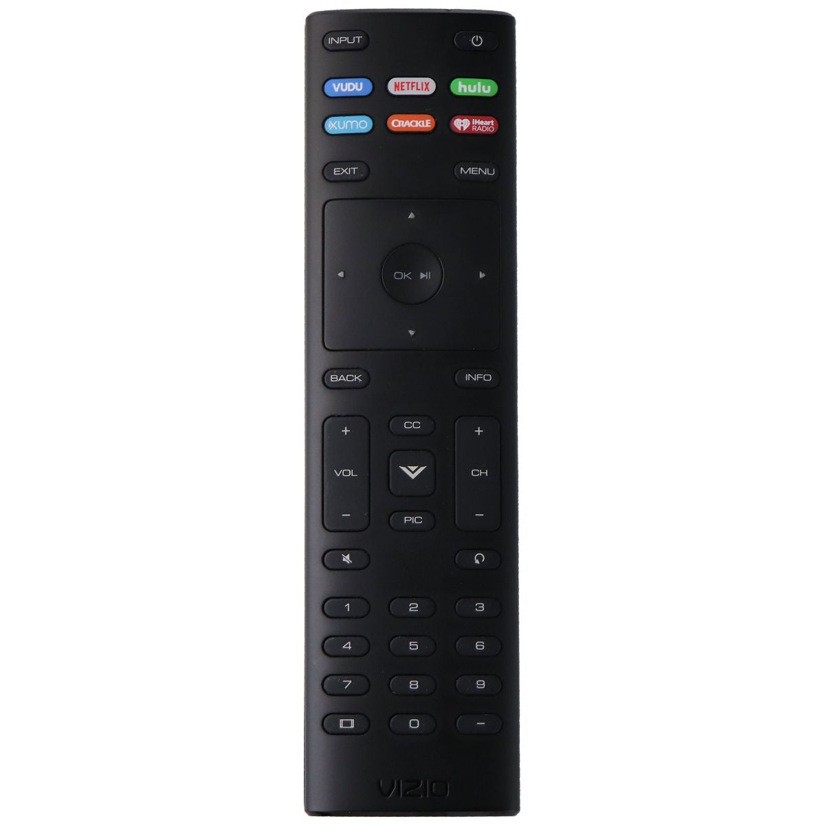 Vizio Remote (XRT136) with Hulu/Xumo/Crackle for Select Vizio TVS - Black TV, Video & Audio Accessories - Remote Controls Vizio - Simple Cell Bulk Wholesale Pricing - USA Seller