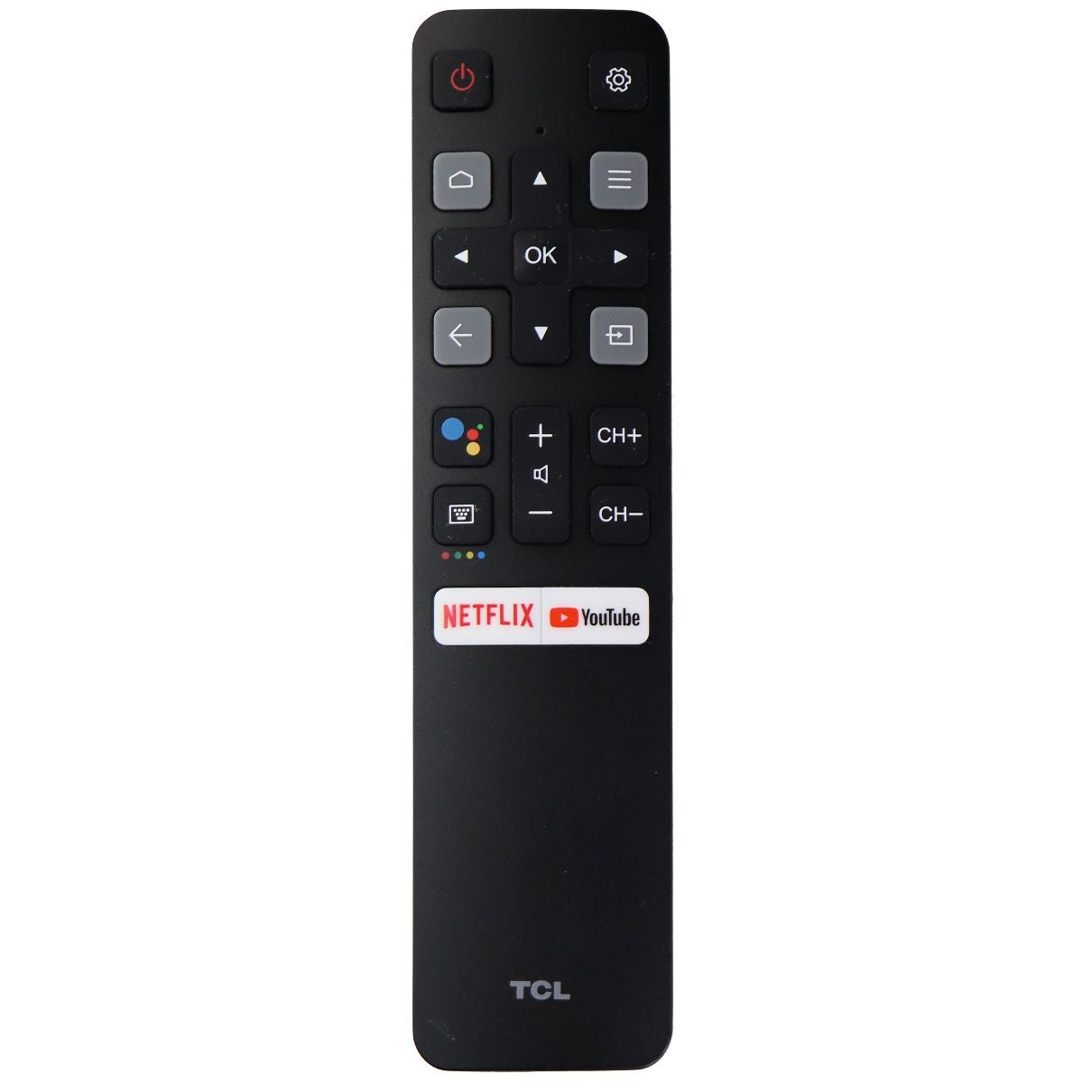 TCL Remote Control (RC802V FNR1) with Netflix and YouTube Keys - Black TV, Video & Audio Accessories - Remote Controls TCL    - Simple Cell Bulk Wholesale Pricing - USA Seller