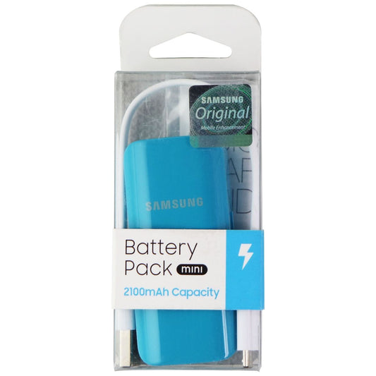 Samsung 2,100mAh Battery Pack mini Portable USB Charger - Blue (EB-PJ200BLEGUS) Cell Phone - Chargers & Cradles Samsung    - Simple Cell Bulk Wholesale Pricing - USA Seller