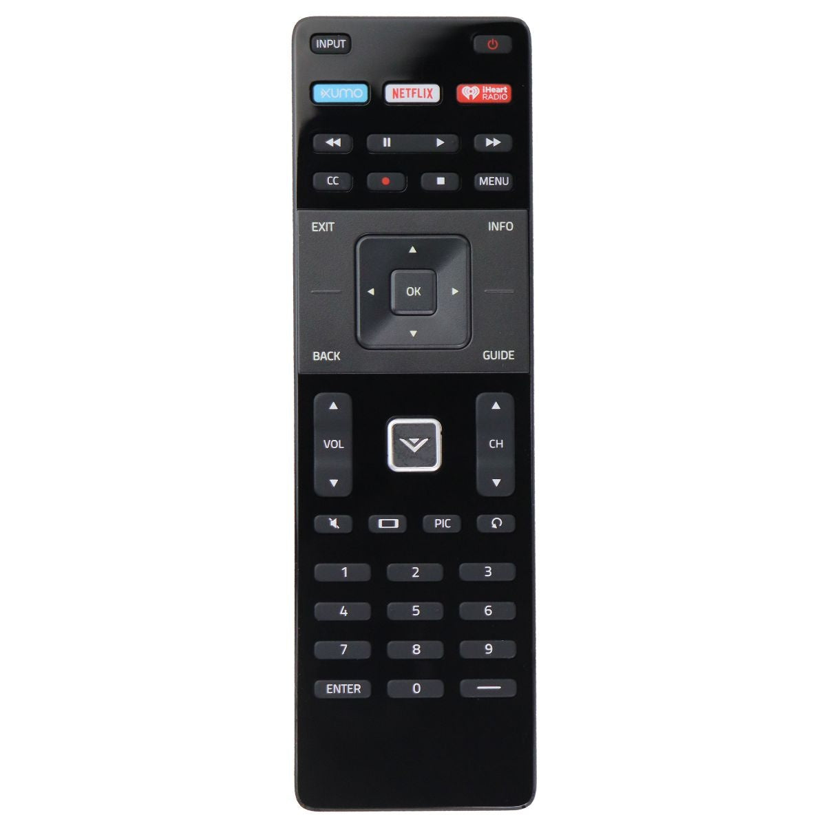 Vizio Remote Control (XRT122) for Select Vizio TVs - Black (Xumo/Netflix/iHeart) TV, Video & Audio Accessories - Remote Controls Vizio - Simple Cell Bulk Wholesale Pricing - USA Seller