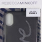Rebecca Minkoff Be More Transparent Case for Apple iPhone Xs / X - Smoke/Glitter Cell Phone - Cases, Covers & Skins Rebecca Minkoff    - Simple Cell Bulk Wholesale Pricing - USA Seller