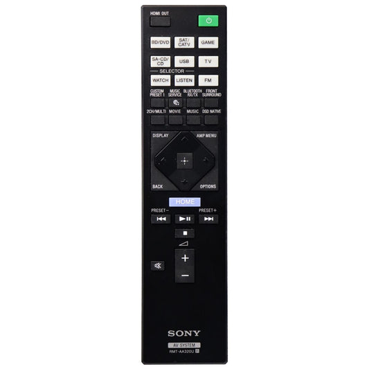 Sony Remote Control (RMT-AA320U) for Sony AV Systems - Black