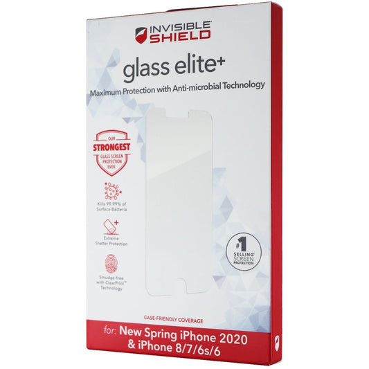 ZAGG Invisible Shield Elite+ Glass Screen Protector for iPhone 8/7/6s/6 - Clear Cell Phone - Screen Protectors Zagg    - Simple Cell Bulk Wholesale Pricing - USA Seller
