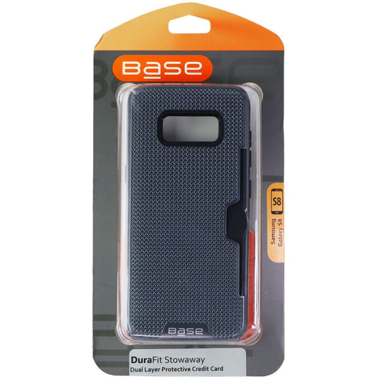 Base DuraFit Stoaway Dual Layer Case with Card Slot for Samsung Galaxy S8 - Blue Cell Phone - Cases, Covers & Skins Base - Simple Cell Bulk Wholesale Pricing - USA Seller