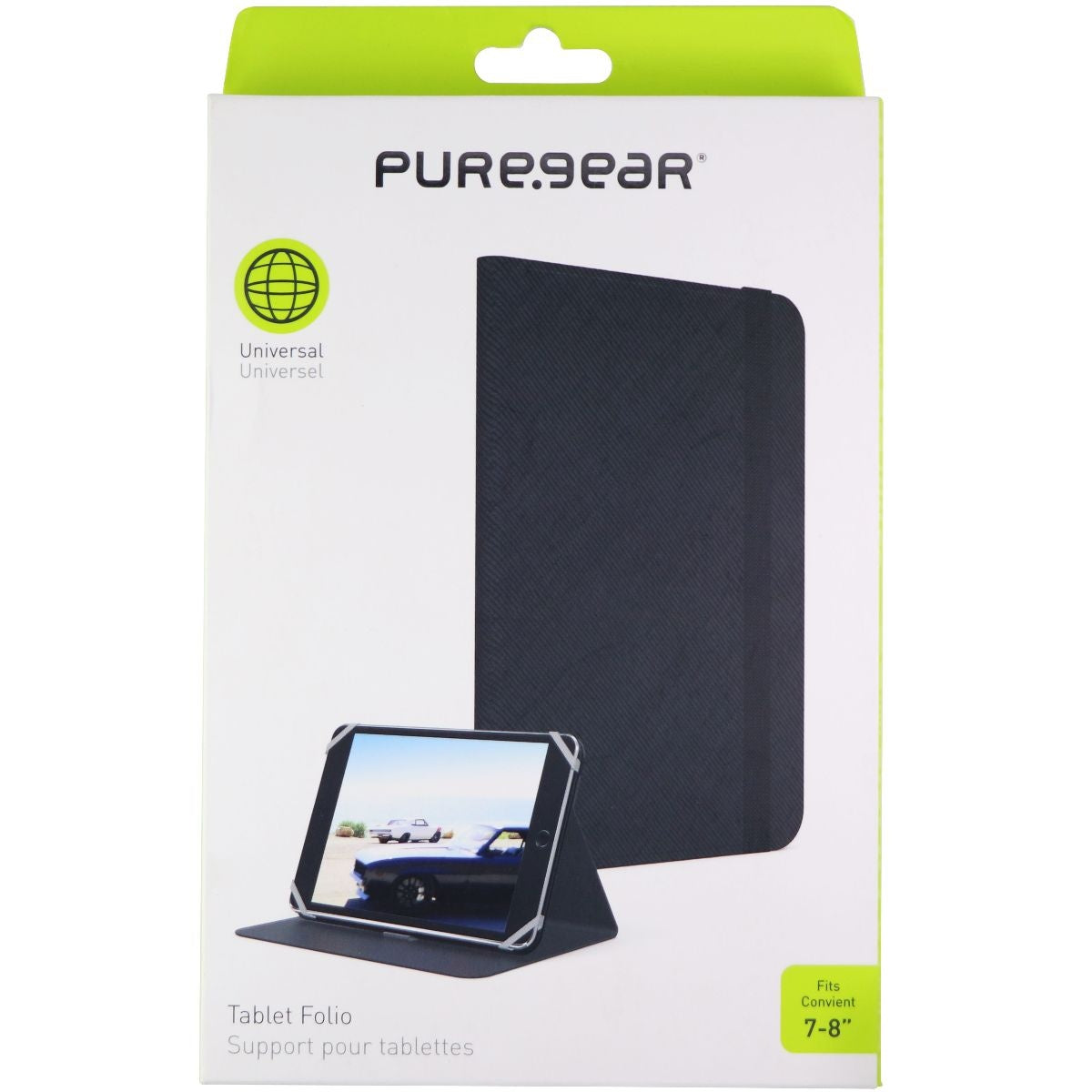 Puregear Universal Folio Case for Most 7 to 8 Inch Tablets - Black iPad/Tablet Accessories - Cases, Covers, Keyboard Folios PureGear - Simple Cell Bulk Wholesale Pricing - USA Seller