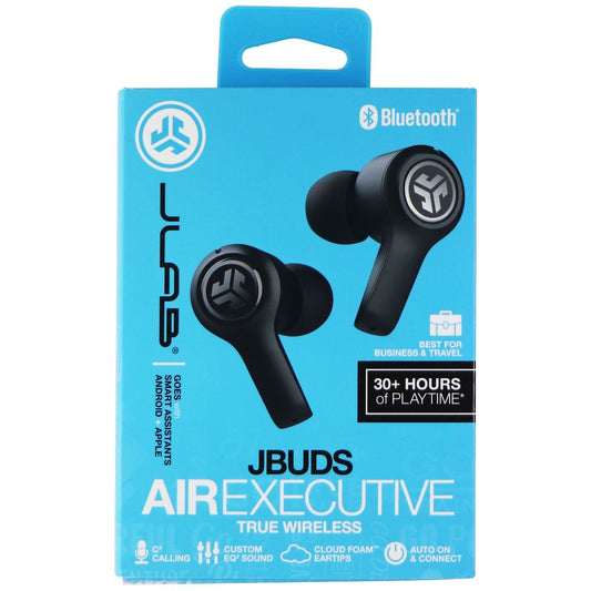 JLab JBuds Air Executive True Wireless Bluetooth Earbuds + Charging Case - Black Portable Audio - Headphones JLAB    - Simple Cell Bulk Wholesale Pricing - USA Seller