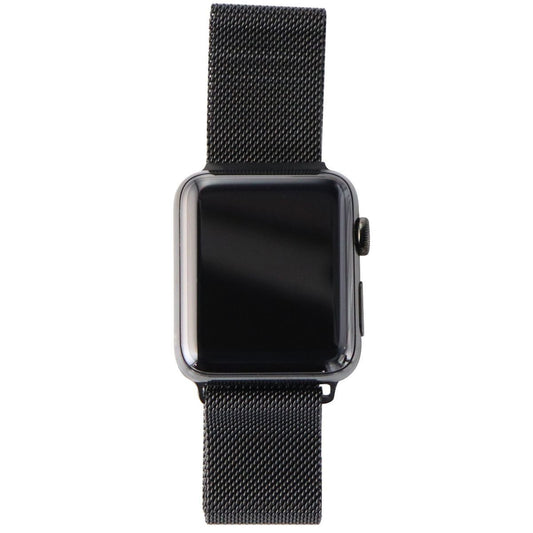 Apple Watch Series 3 (A1861) GPS + Cellular 42mm Black Stainless Steel/Milanese Smart Watches Apple    - Simple Cell Bulk Wholesale Pricing - USA Seller