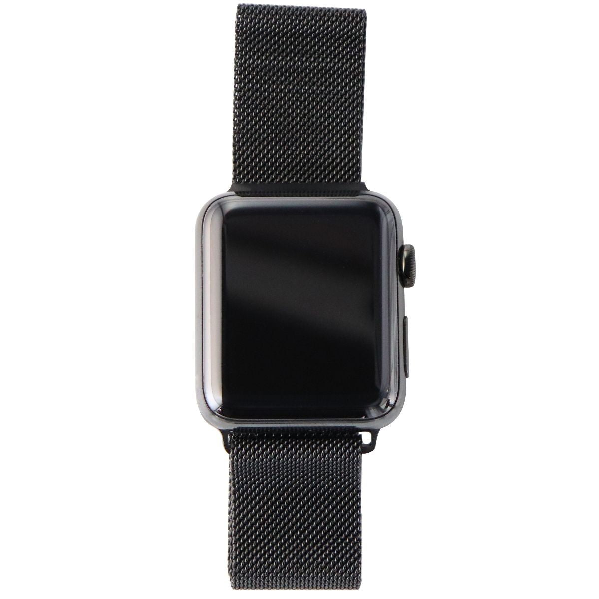Apple Watch Series 3 (A1861) GPS + Cellular 42mm Black Stainless Steel/Milanese Smart Watches Apple - Simple Cell Bulk Wholesale Pricing - USA Seller