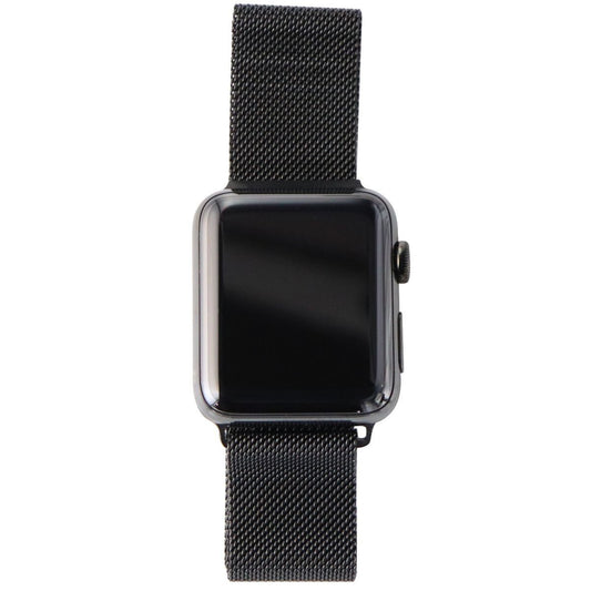 Apple Watch Series 3 (A1861) GPS + Cellular 42mm Black Stainless Steel/Milanese Smart Watches Apple - Simple Cell Bulk Wholesale Pricing - USA Seller