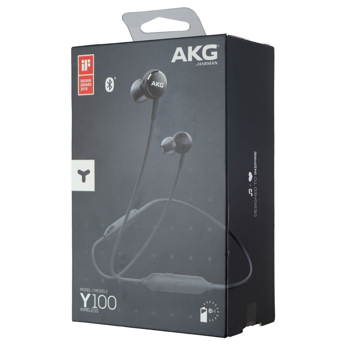 AKG Y100 Wireless Bluetooth Earbuds - Black (US Version) Portable Audio - Headphones Samsung    - Simple Cell Bulk Wholesale Pricing - USA Seller
