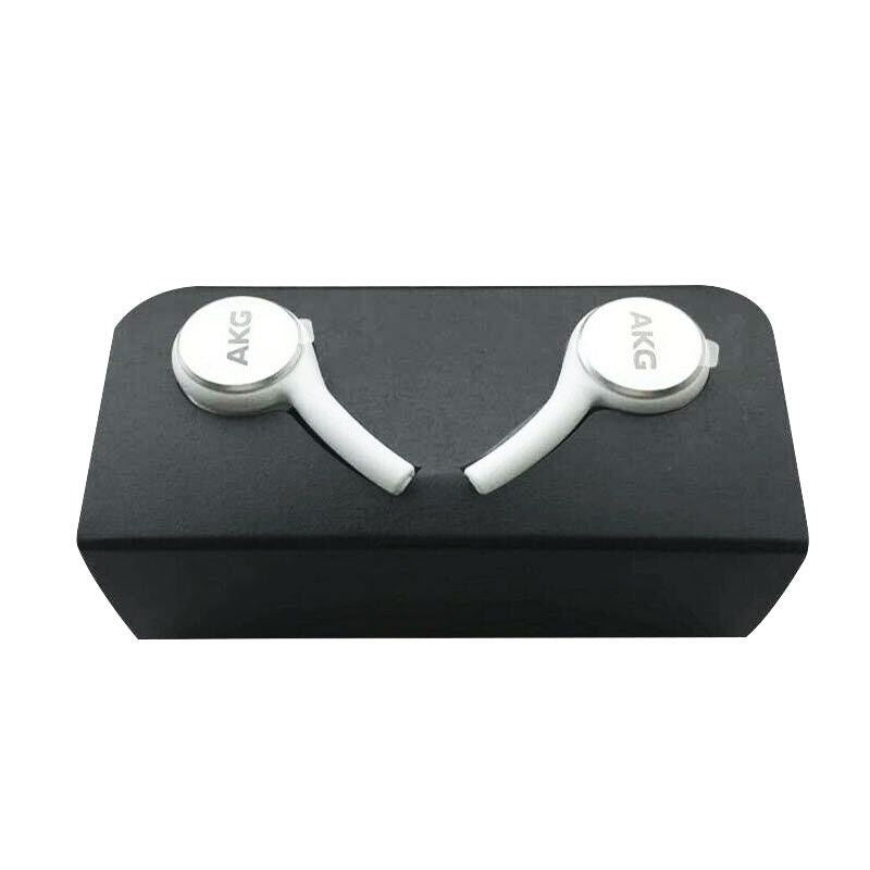 Samsung AKG EO-IG955 Wired Headphones w/ Microphone for S10/S10+ (2019) - White Portable Audio - Headphones Samsung - Simple Cell Bulk Wholesale Pricing - USA Seller