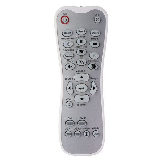 Optoma OEM Projector Remote Control - Silver/White (L-27-5KEY) TV, Video & Audio Accessories - Remote Controls Optoma - Simple Cell Bulk Wholesale Pricing - USA Seller