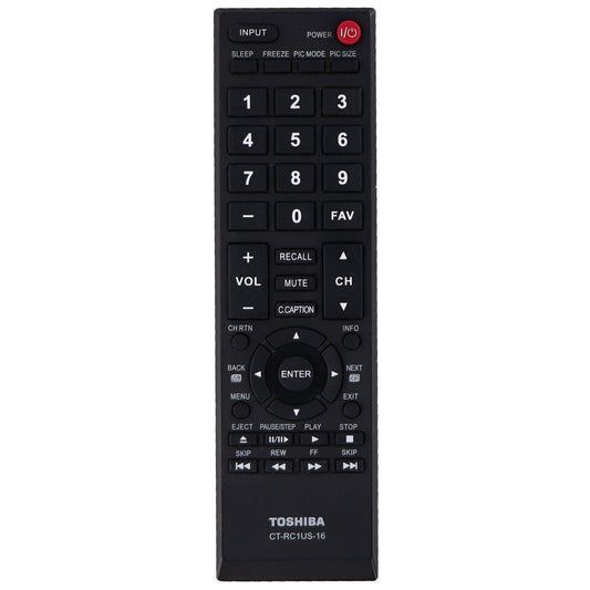 Toshiba Remote Control (CT-RC1US-16) for Select Toshiba TVs - Black