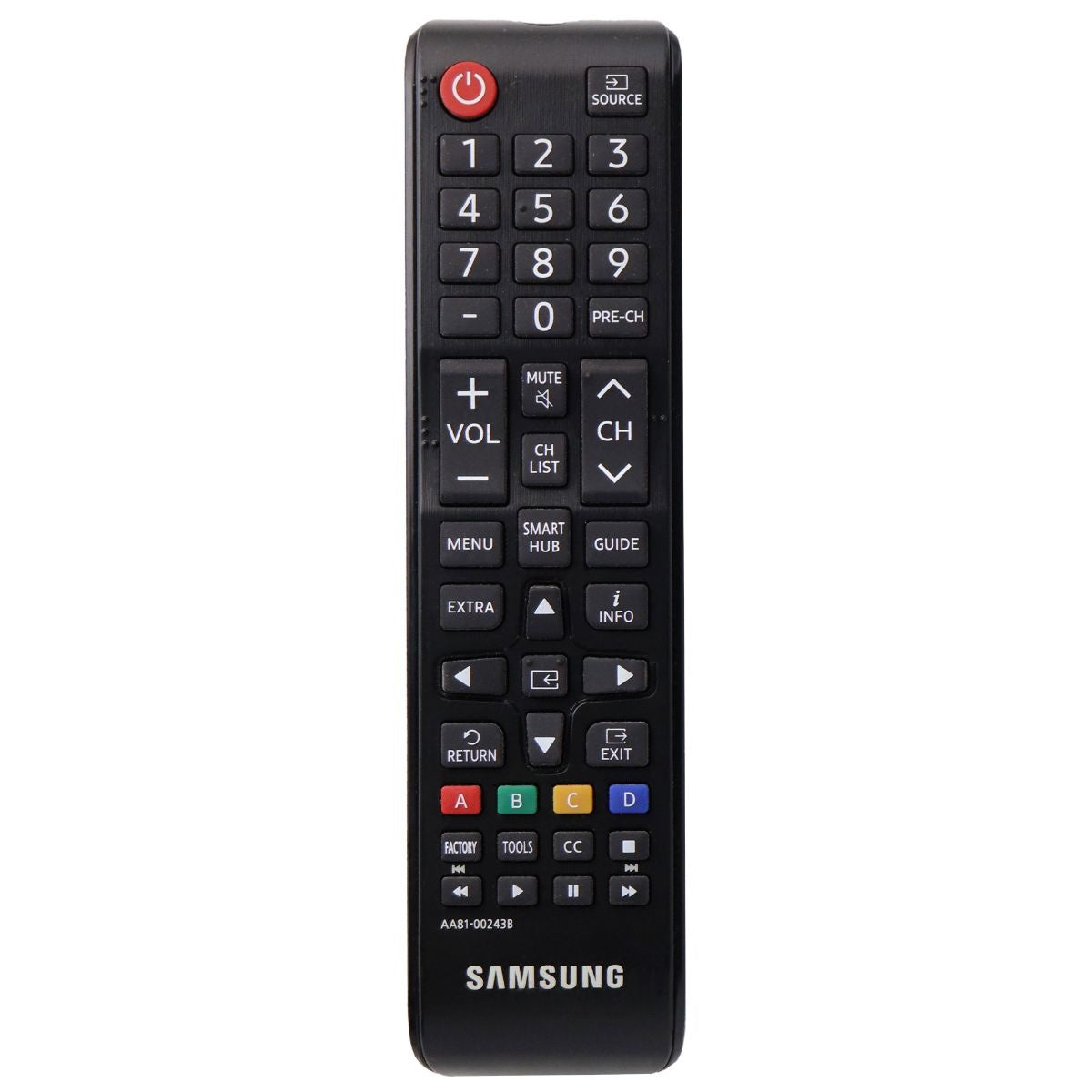 Samsung Remote Control (AA81-00243B) for Select Samsung TVs - Black TV, Video & Audio Accessories - Remote Controls Samsung - Simple Cell Bulk Wholesale Pricing - USA Seller