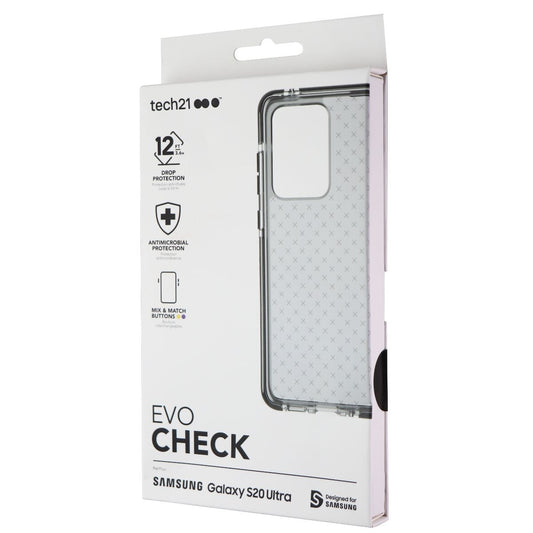 Tech21 Evo Check Flexible Case for Samsung Galaxy S20 Ultra 5G - Smokey Black Cell Phone - Cases, Covers & Skins Tech21 - Simple Cell Bulk Wholesale Pricing - USA Seller