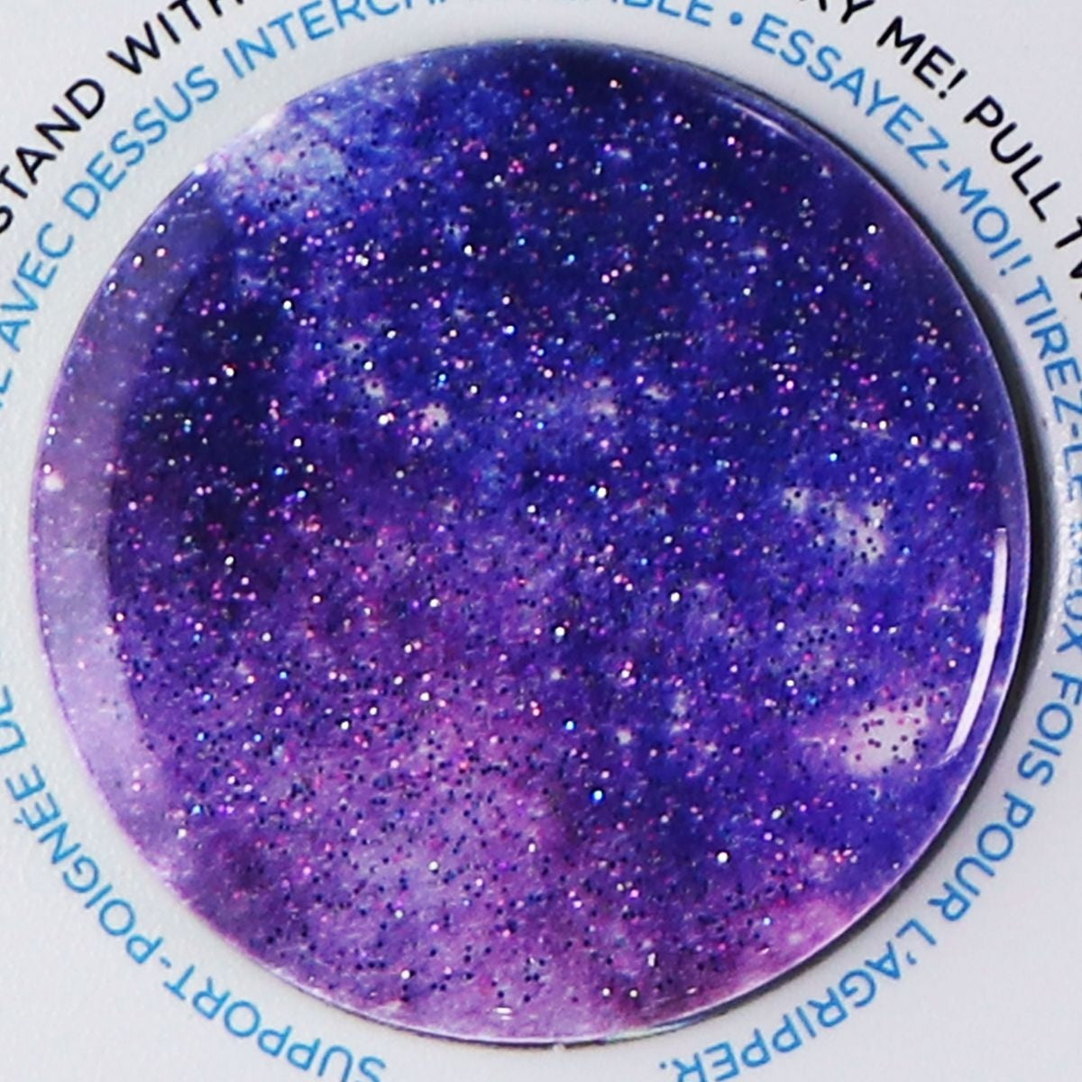 PopSockets PopGrip with Swappable Top for Phones & Tablets - Glitter Nebula Cell Phone - Mounts & Holders PopSockets    - Simple Cell Bulk Wholesale Pricing - USA Seller