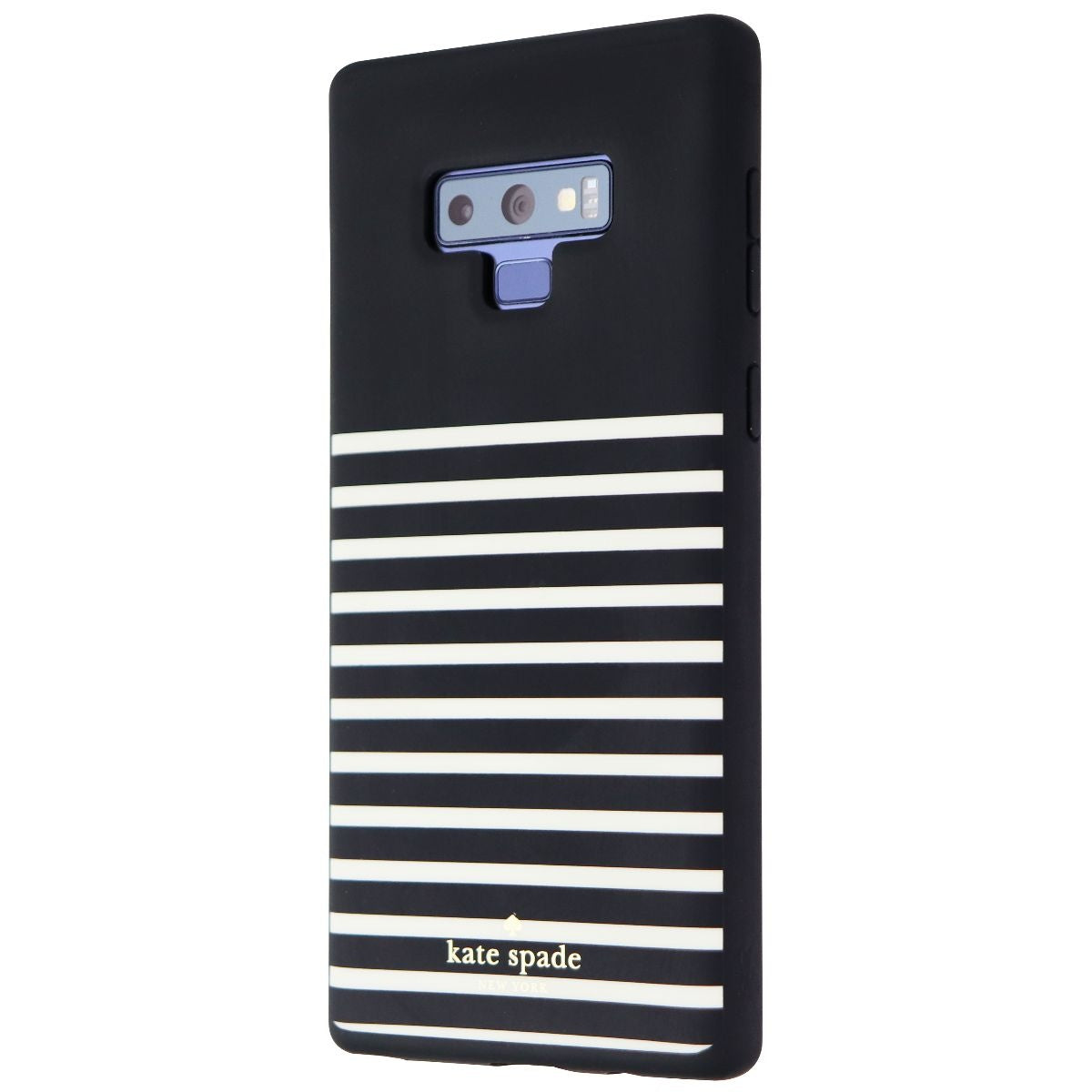 Kate Spade Soft Touch Case for Samsung Galaxy Note9 - Feeder Stripe Black/Cream Cell Phone - Cases, Covers & Skins Kate Spade - Simple Cell Bulk Wholesale Pricing - USA Seller