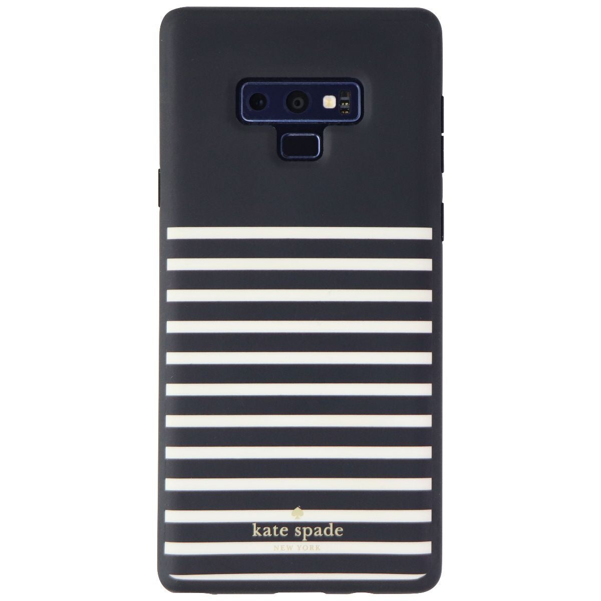 Kate Spade Soft Touch Case for Samsung Galaxy Note9 - Feeder Stripe Black/Cream