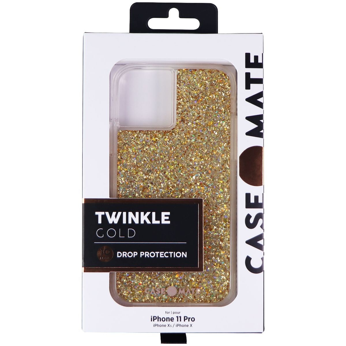 Case-Mate Twinkle Case for Apple iPhone 11 Pro / iPhone XS / iPhone X - Gold Cell Phone - Cases, Covers & Skins Case-Mate    - Simple Cell Bulk Wholesale Pricing - USA Seller