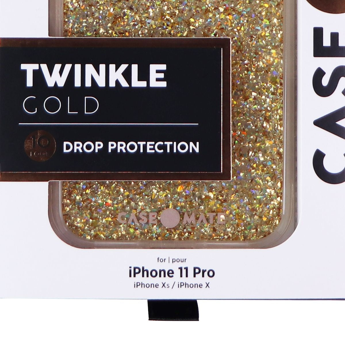 Case-Mate Twinkle Case for Apple iPhone 11 Pro / iPhone XS / iPhone X - Gold Cell Phone - Cases, Covers & Skins Case-Mate - Simple Cell Bulk Wholesale Pricing - USA Seller