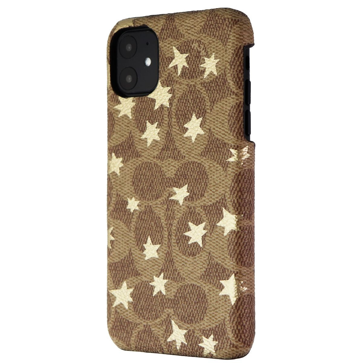 Coach Slim Wrap Case for Apple iPhone 11 Smartphones - Khaki / Gold Foil Stars Cell Phone - Cases, Covers & Skins Coach    - Simple Cell Bulk Wholesale Pricing - USA Seller