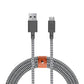 Native Union 10 Foot USB to USB-C Charge and Sync Braided Belt Cable - Gray Cell Phone - Cables & Adapters Native Union - Simple Cell Bulk Wholesale Pricing - USA Seller