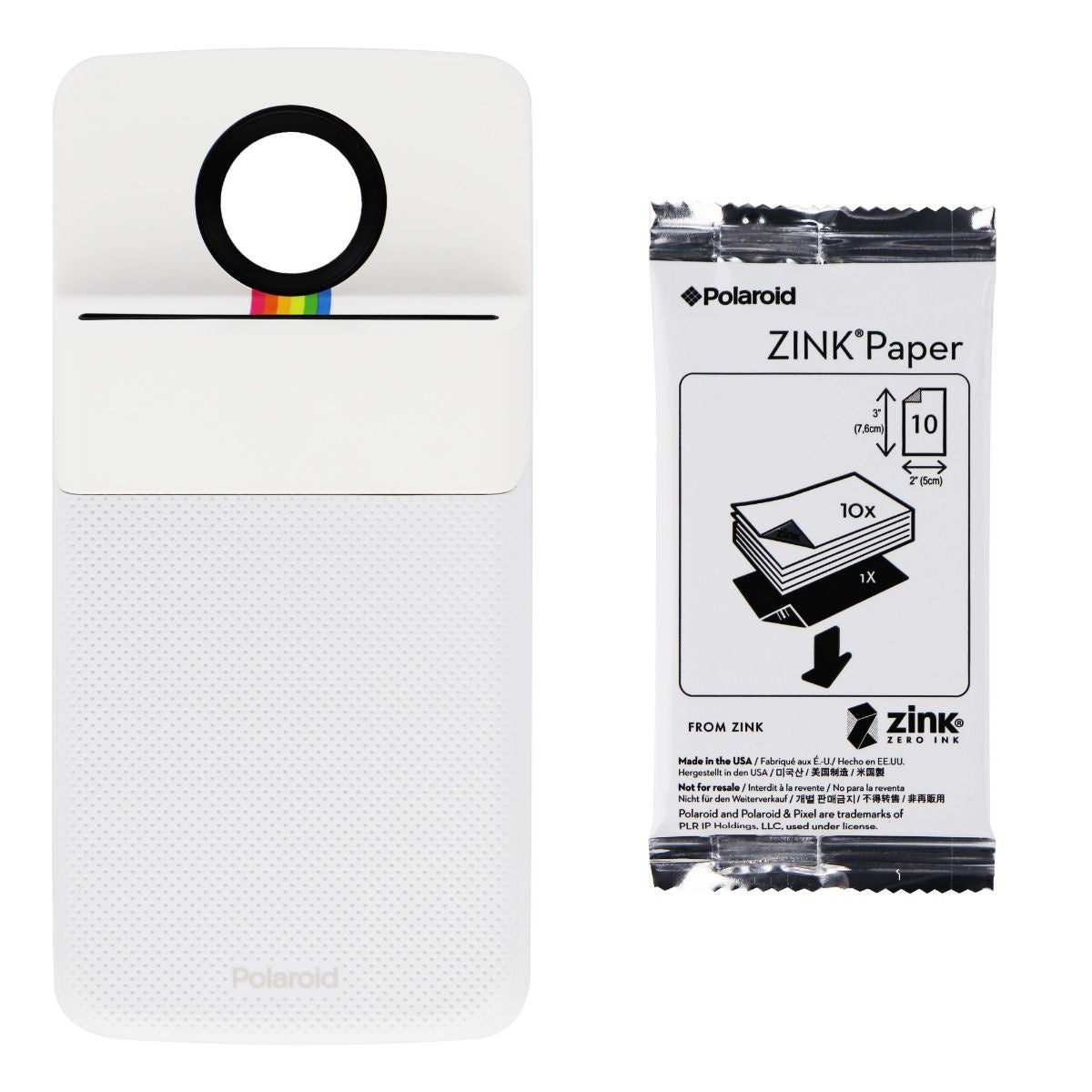 Motorola Polaroid Insta-Share Printer Moto Mod for Moto Z Phones - White Cell Phone - Other Accessories Motorola    - Simple Cell Bulk Wholesale Pricing - USA Seller