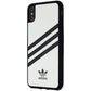 Adidas 3-Stripes Hard Snap Case for Apple iPhone Xs Max - White/Black Stripes Cell Phone - Cases, Covers & Skins Adidas - Simple Cell Bulk Wholesale Pricing - USA Seller