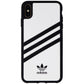 Adidas 3-Stripes Hard Snap Case for Apple iPhone Xs Max - White/Black Stripes Cell Phone - Cases, Covers & Skins Adidas - Simple Cell Bulk Wholesale Pricing - USA Seller
