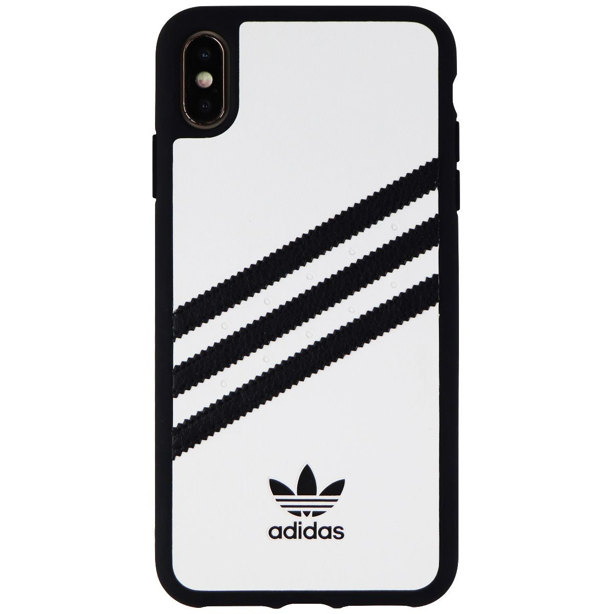 Adidas 3-Stripes Hard Snap Case for Apple iPhone Xs Max - White/Black Stripes Cell Phone - Cases, Covers & Skins Adidas - Simple Cell Bulk Wholesale Pricing - USA Seller