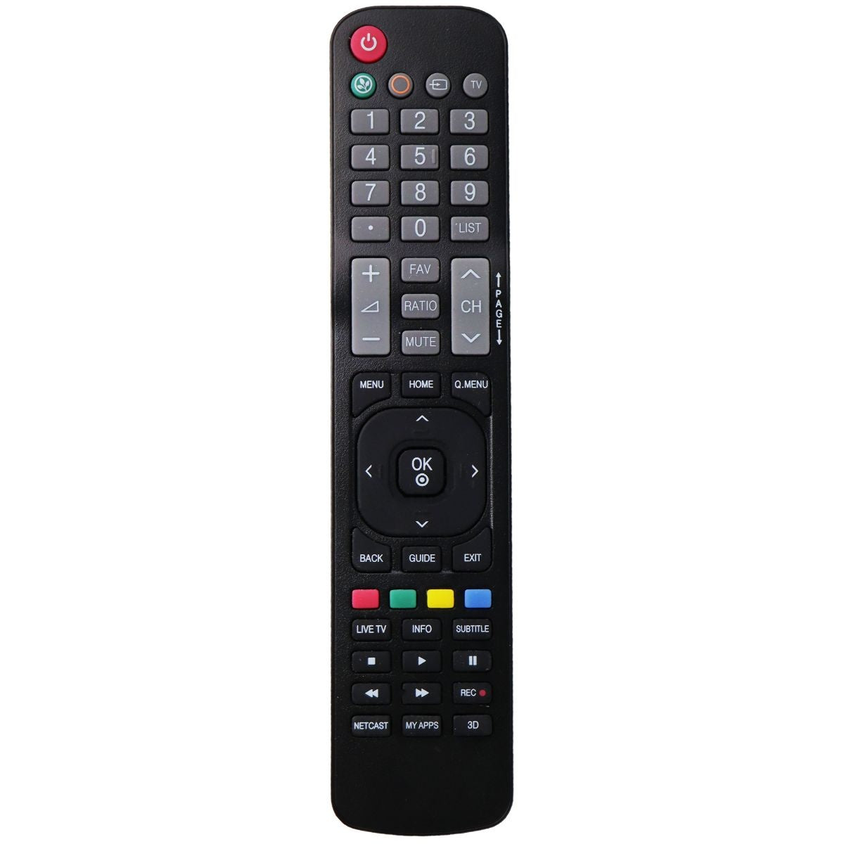 Insignia OEM Remote Control for LG TV - Black (NS-RMTLG17) TV, Video & Audio Accessories - Remote Controls Insignia - Simple Cell Bulk Wholesale Pricing - USA Seller