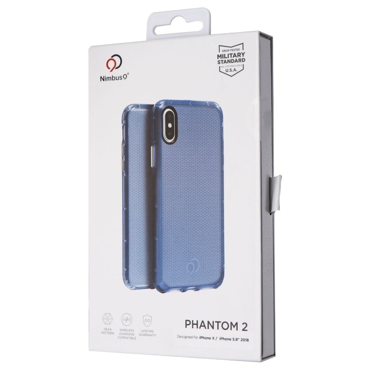 Nimbus9 Phantom 2 Slim Gel Case for Apple iPhone XS / iPhone X - Pacific Blue Cell Phone - Cases, Covers & Skins Nimbus9    - Simple Cell Bulk Wholesale Pricing - USA Seller