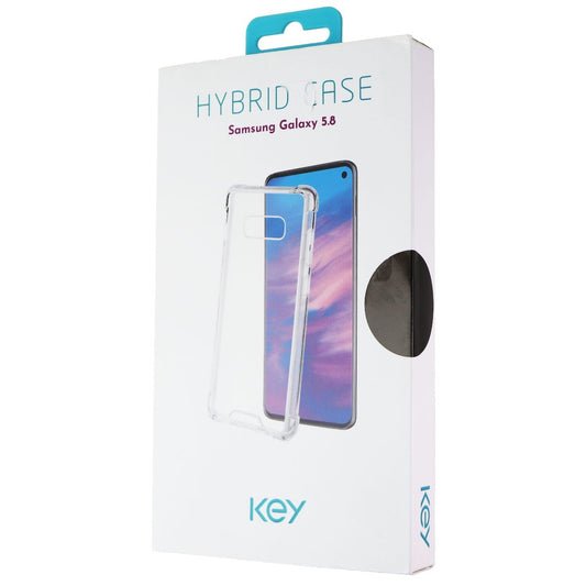 Key Hybrid Hard Case for Samsung Galaxy (S10e) Smartphones - Clear Transparent Cell Phone - Cases, Covers & Skins Key - Simple Cell Bulk Wholesale Pricing - USA Seller
