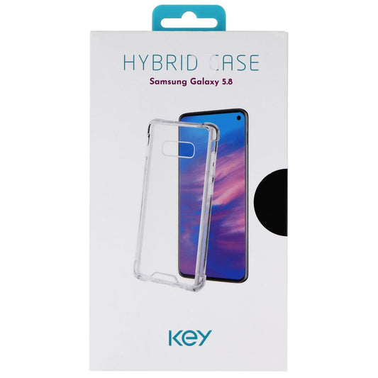 Key Hybrid Hard Case for Samsung Galaxy (S10e) Smartphones - Clear Transparent Cell Phone - Cases, Covers & Skins Key - Simple Cell Bulk Wholesale Pricing - USA Seller
