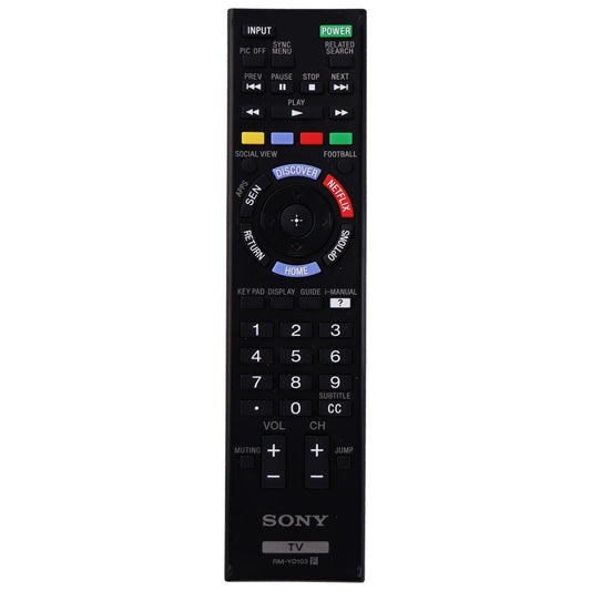 Sony Remote Control (RM-YD103) for Select Sony TVs - Black TV, Video & Audio Accessories - Remote Controls Sony - Simple Cell Bulk Wholesale Pricing - USA Seller