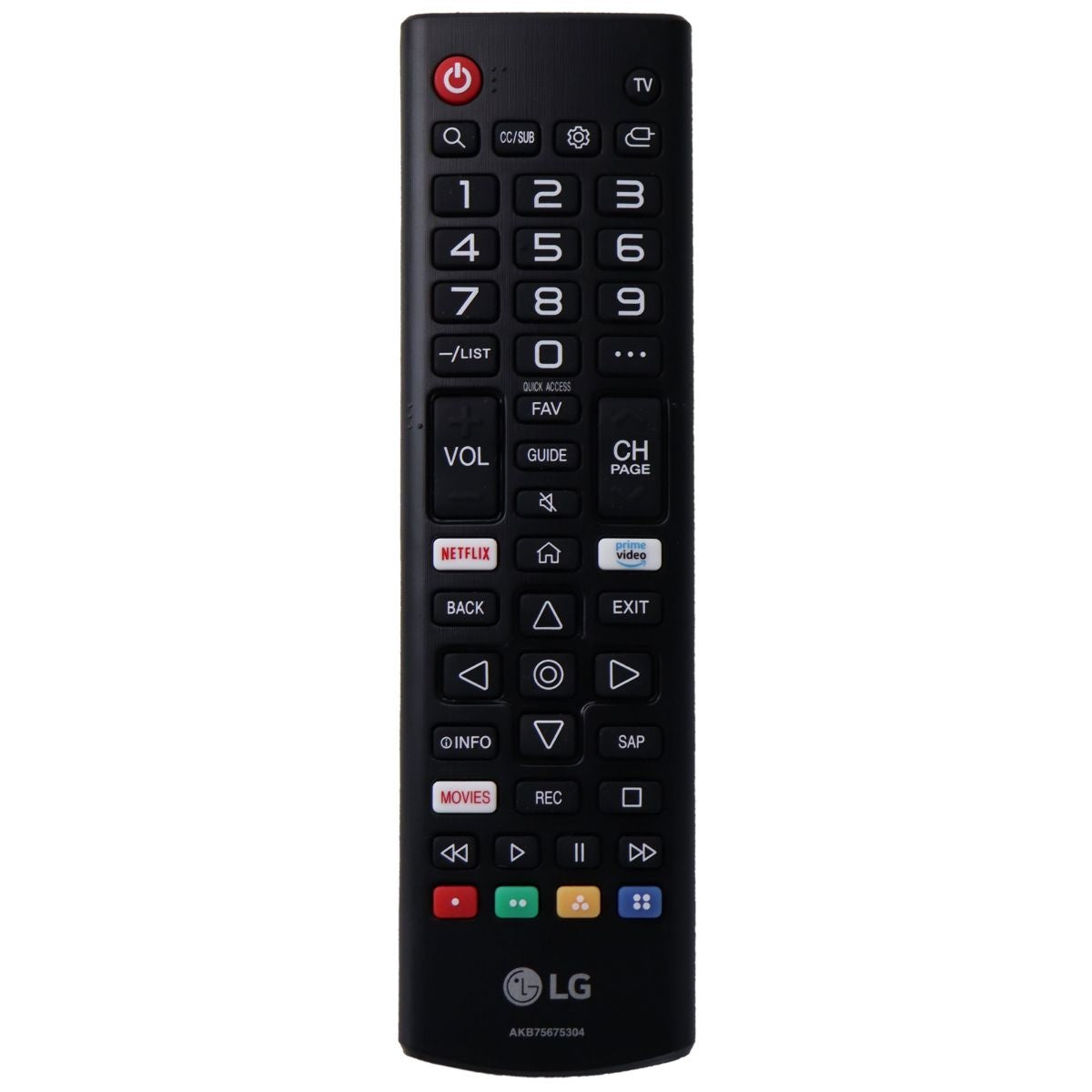 LG Remote Control (AKB75675304) for Select LG TVs - Black TV, Video & Audio Accessories - Remote Controls LG - Simple Cell Bulk Wholesale Pricing - USA Seller