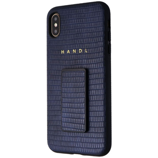 HANDL Hard Case with Handle/Grip for Apple iPhone Xs Max - Navy Croc Skin Blue Cell Phone - Cases, Covers & Skins HANDL    - Simple Cell Bulk Wholesale Pricing - USA Seller