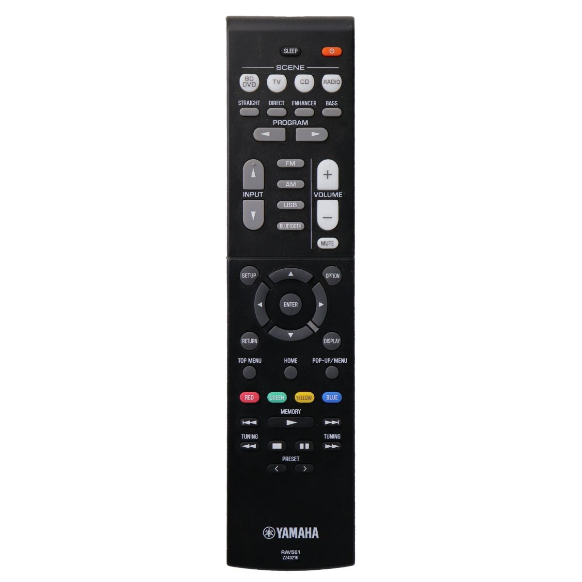 Yamaha Remote Control (RAV561 ZZ43210) for Home Theater Receivers - Black TV, Video & Audio Accessories - Remote Controls Yamaha - Simple Cell Bulk Wholesale Pricing - USA Seller