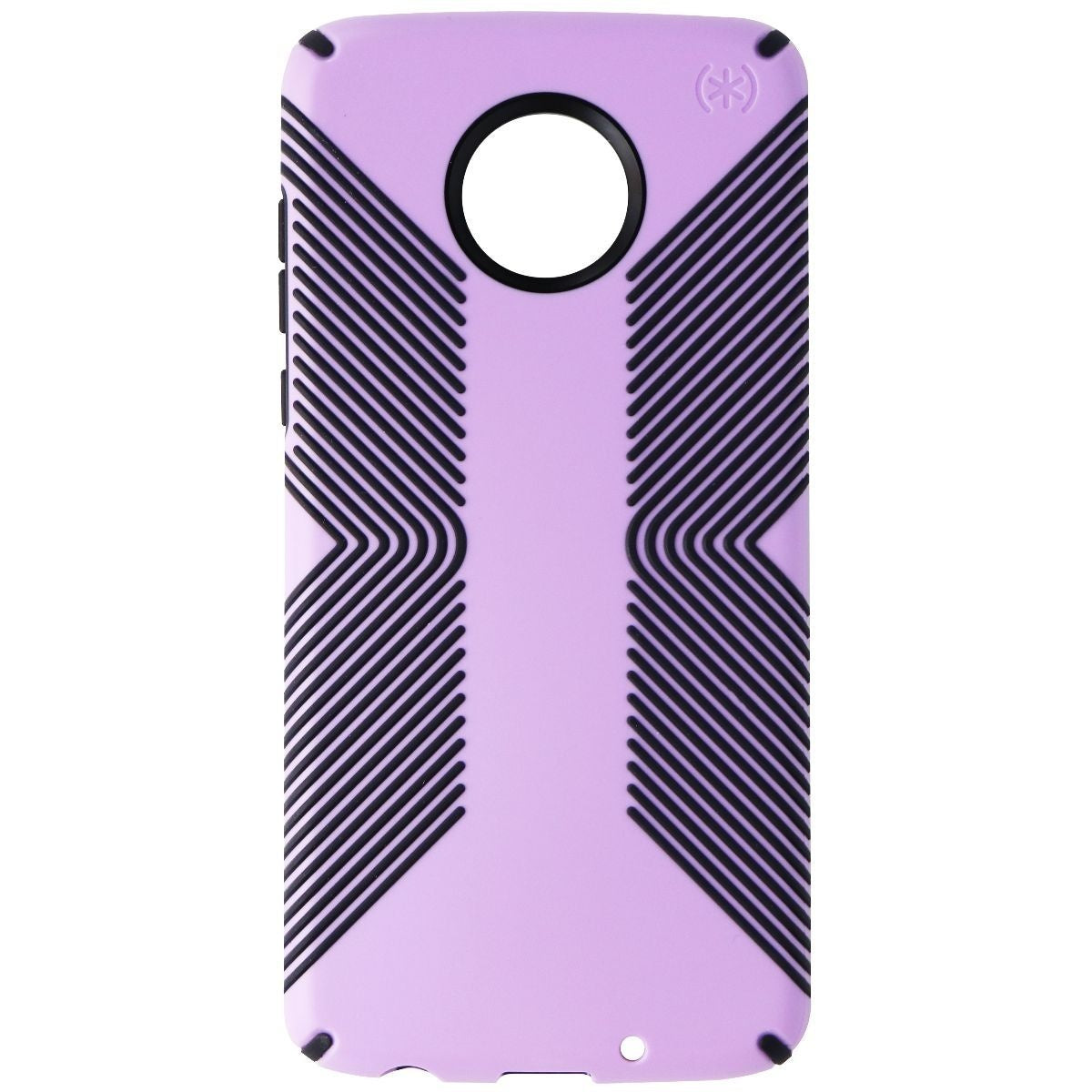 Speck Presidio Grip Series Hybrid Case for Moto Z4 - Jelly Purple/Charcoal Grey Cell Phone - Cases, Covers & Skins Speck - Simple Cell Bulk Wholesale Pricing - USA Seller